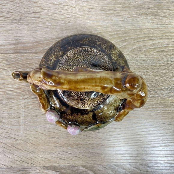 Handmade Hand Painted Ceramic Floral Forest Tree Branch Decorative Teapot - Picture 6 of 16